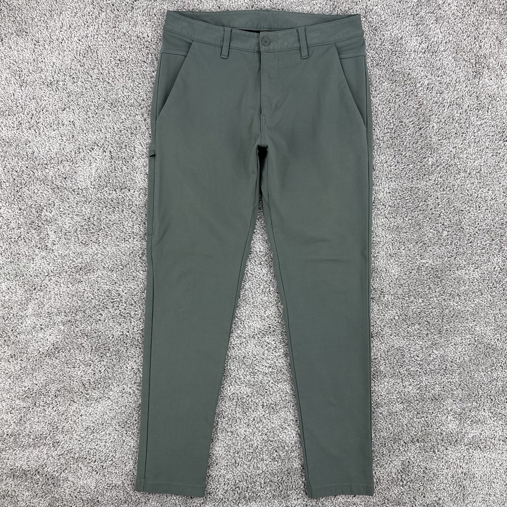 Bylt Everyday Pants 2.0 Men's S Green Premium Basics Performance Stretch Chino